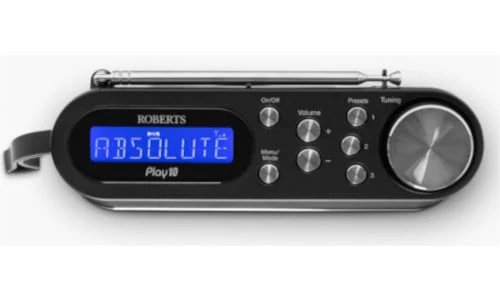 Roberts Play 10 Portable Digital DAB DAB+ FM Radio Black - Image 3