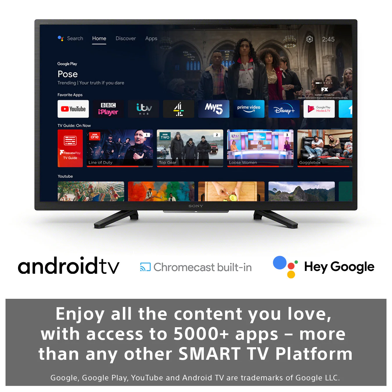 Sony KD32W800P1U 32 INCH HD Ready HDR Android TV with Voice Assistant - Image 5