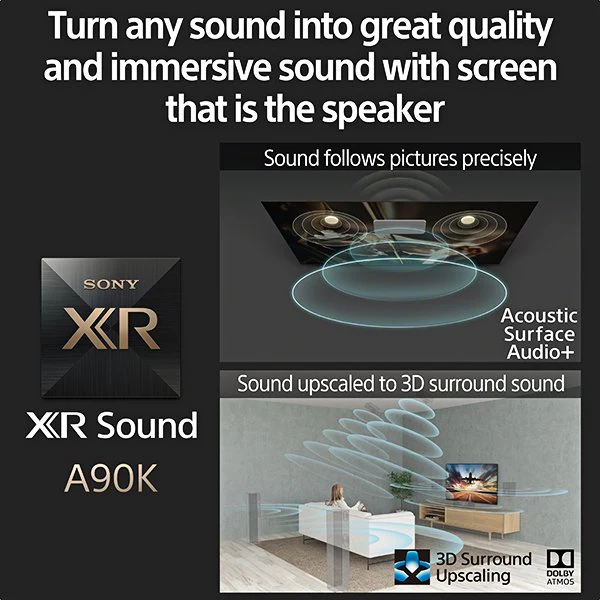 Sony XR42A90KU A90K BRAVIA XR MASTER Series OLED 4K Ultra HD High Dynamic Range HDR Smart TV Google TV - Image 5