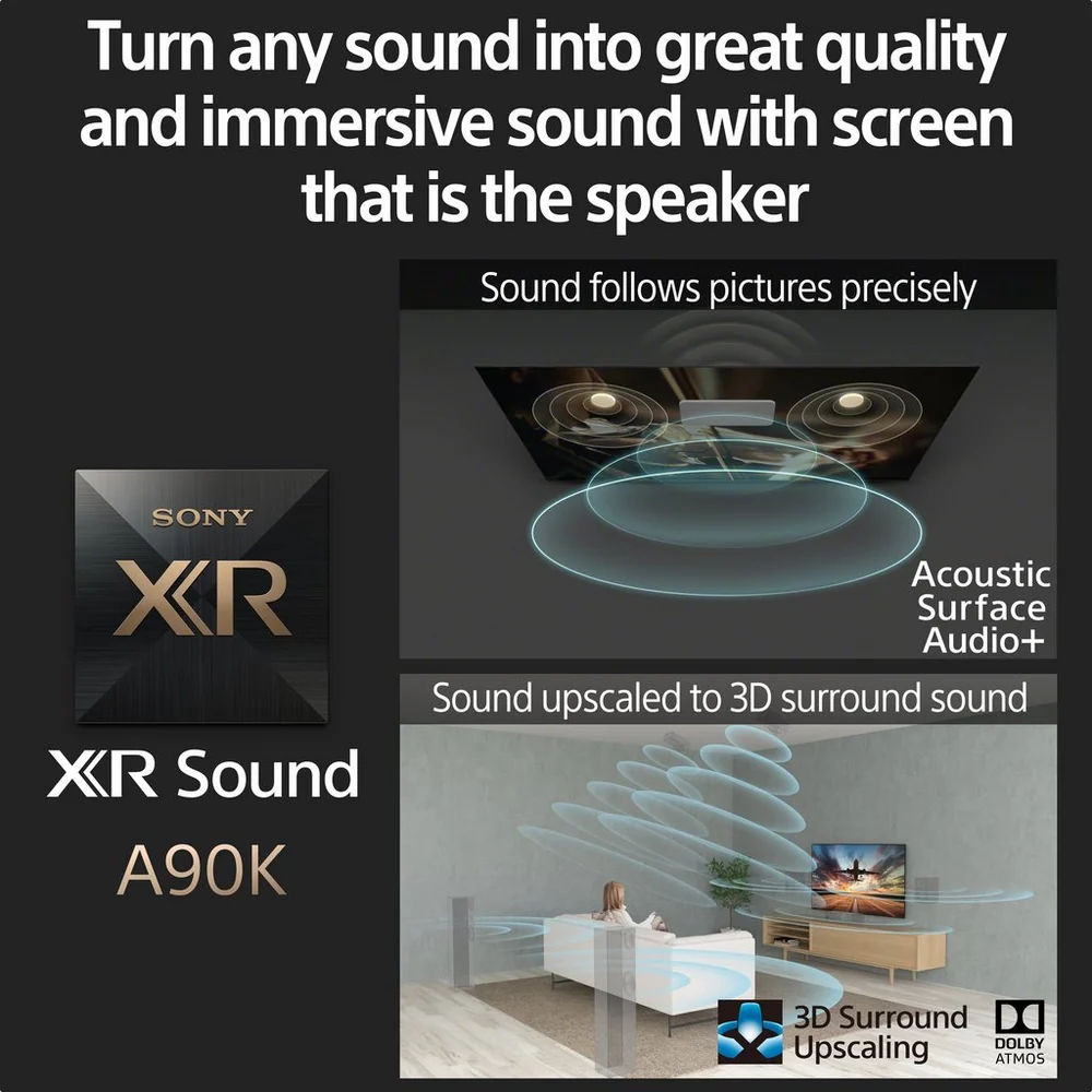 Sony XR48A90KU A90K BRAVIA XR MASTER Series OLED 4K Ultra HD High Dynamic Range HDR Smart TV Google TV - Image 5