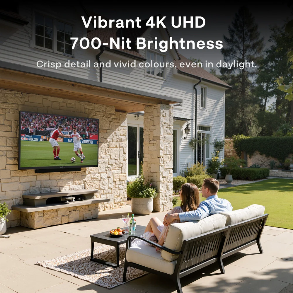 Sylvox OT50B1K4GC 50 Inch 4K Ultra HD LED Partial Sun Outdoor Smart TV - Image 3