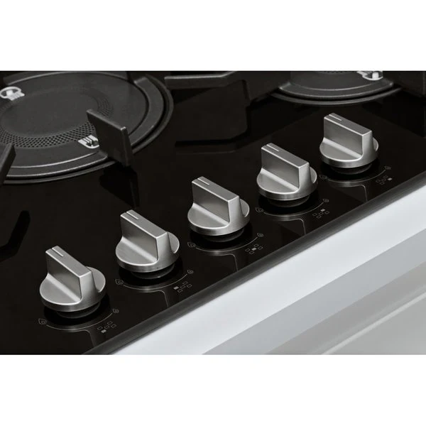 Whirlpool POW 75D2NB Gas Hob 5 Burners 75cm Black - Image 3