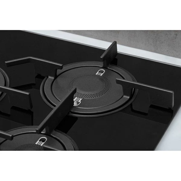 Whirlpool POW 75D2NB Gas Hob 5 Burners 75cm Black - Image 4